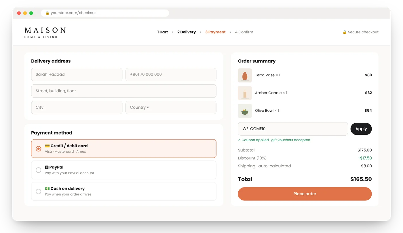 A checkout that converts