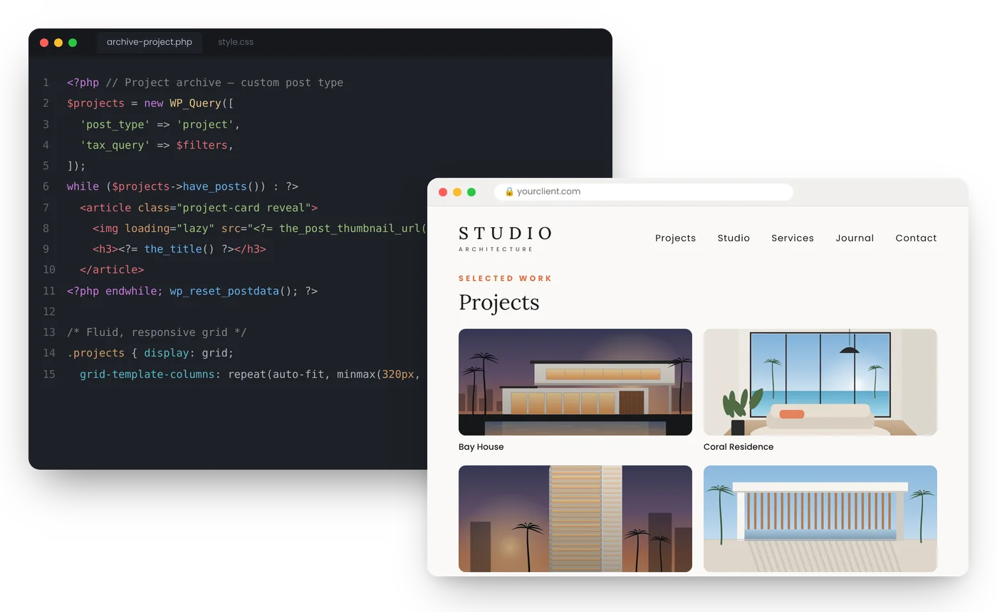 A digital agency built on craft, care and code.