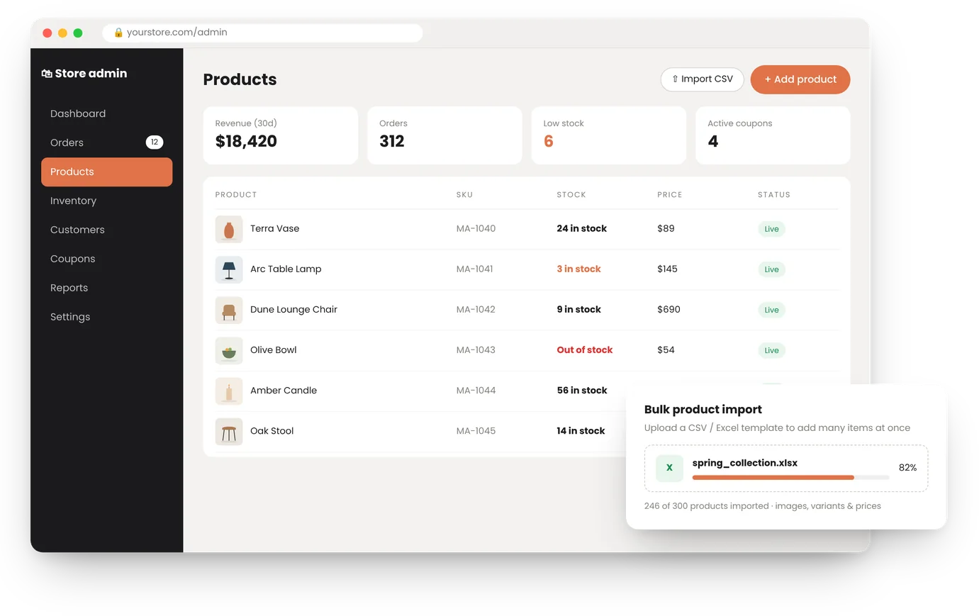 Manage everything in one place