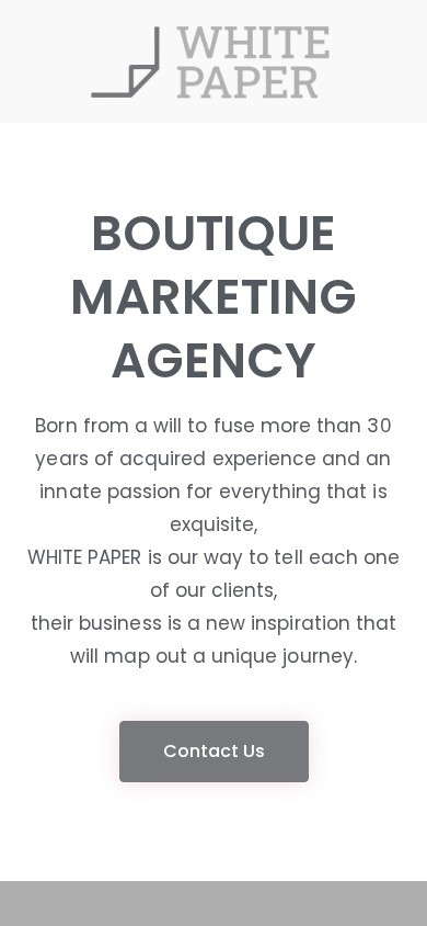 A White Paper website – mobile screenshot