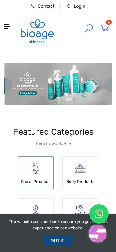 Bioage website – mobile screenshot