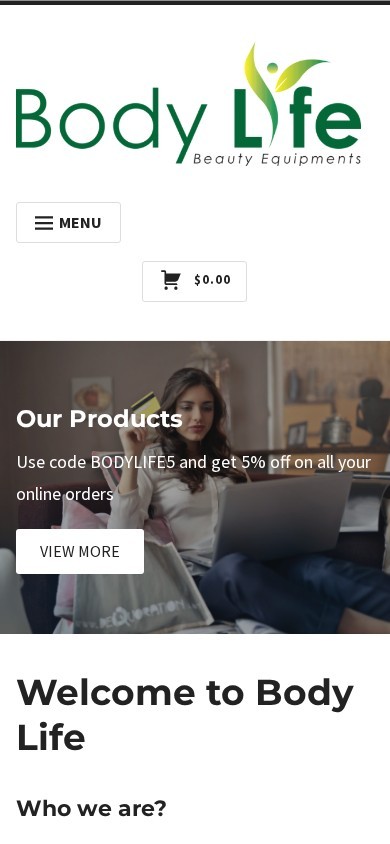 Body Life website – mobile screenshot