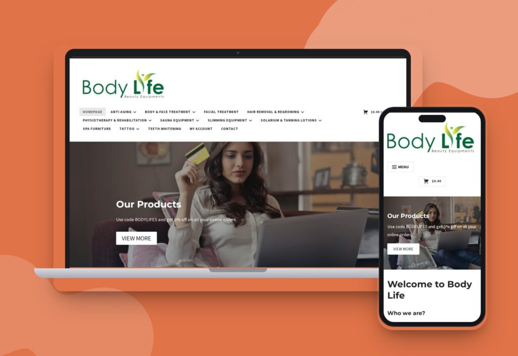 Body Life website designed and developed by 88medias