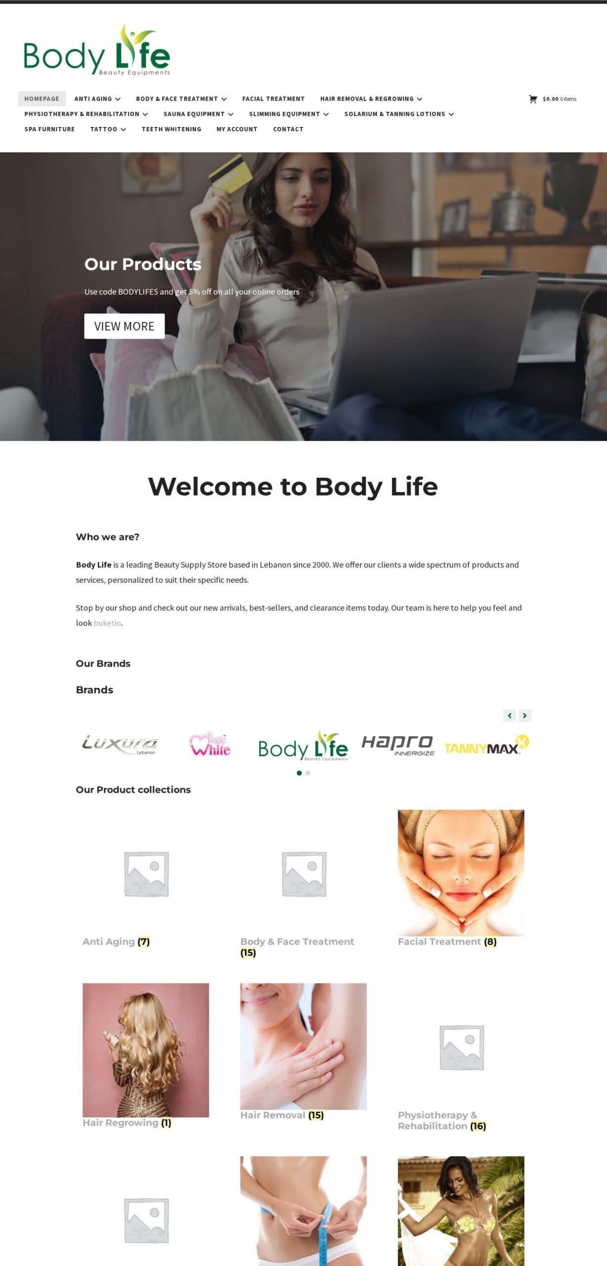 Body Life website – desktop screenshot