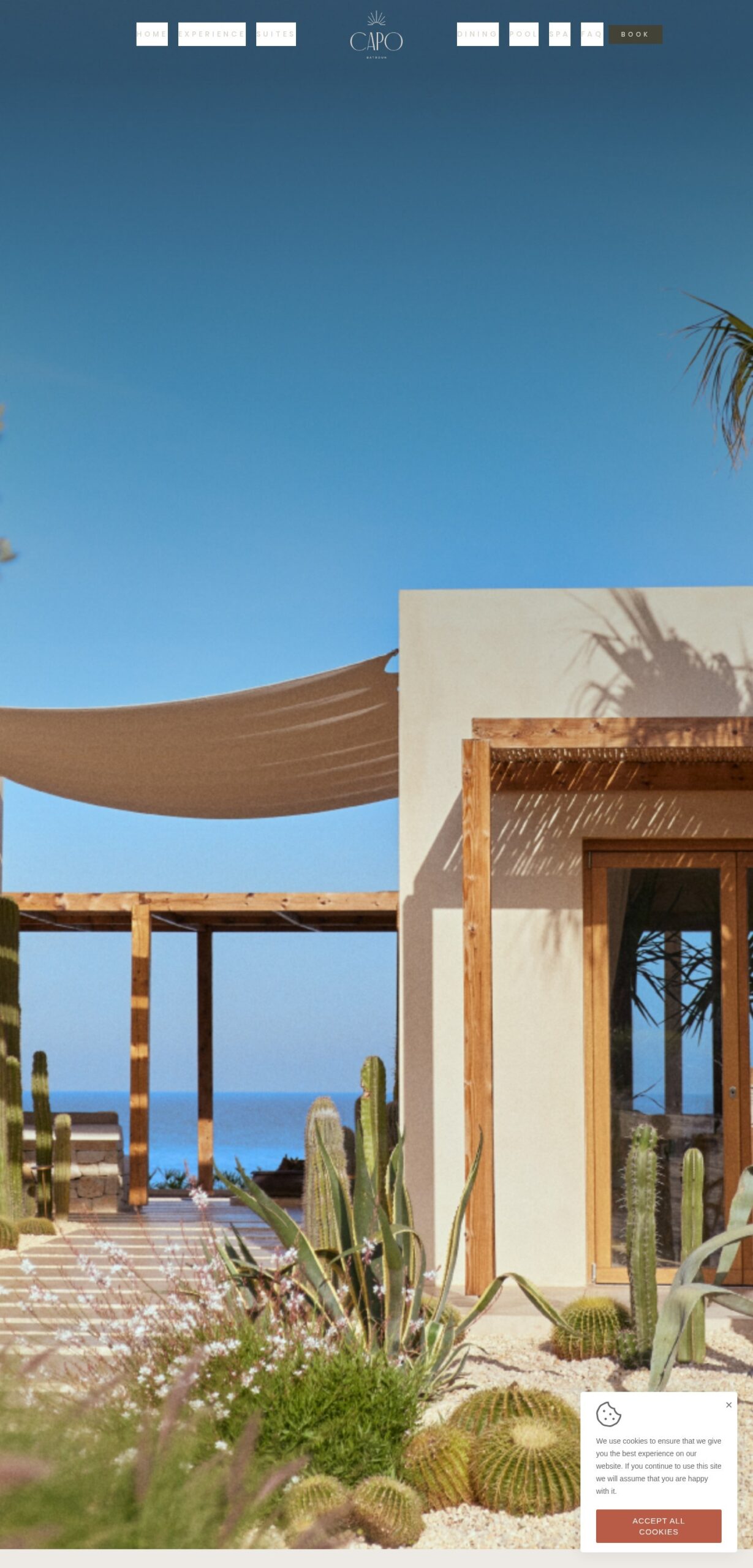 Capo Batroun website – desktop screenshot