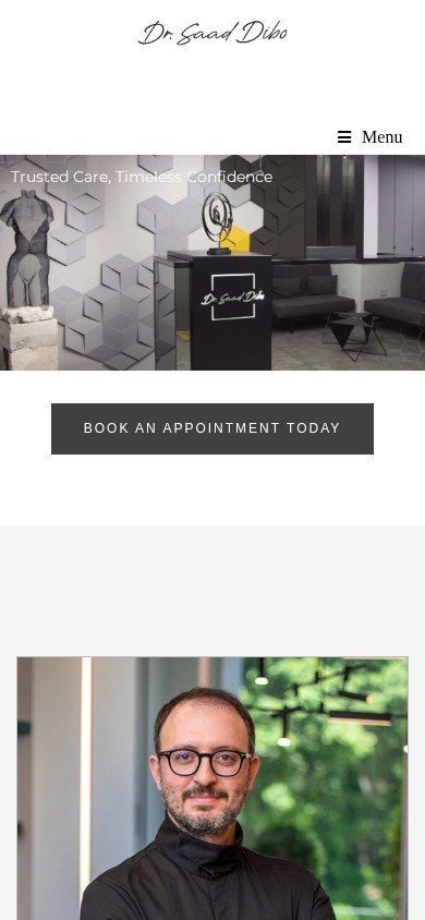 Dr. Saad Dibo website – mobile screenshot