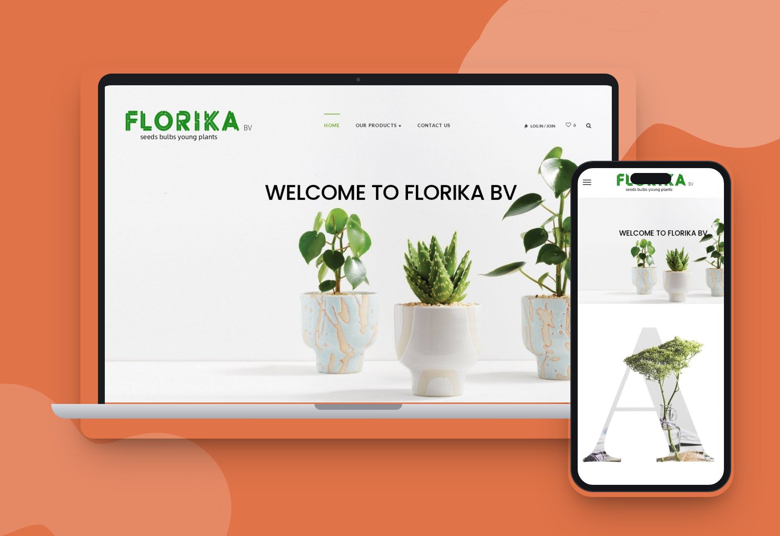 Florika website mockup