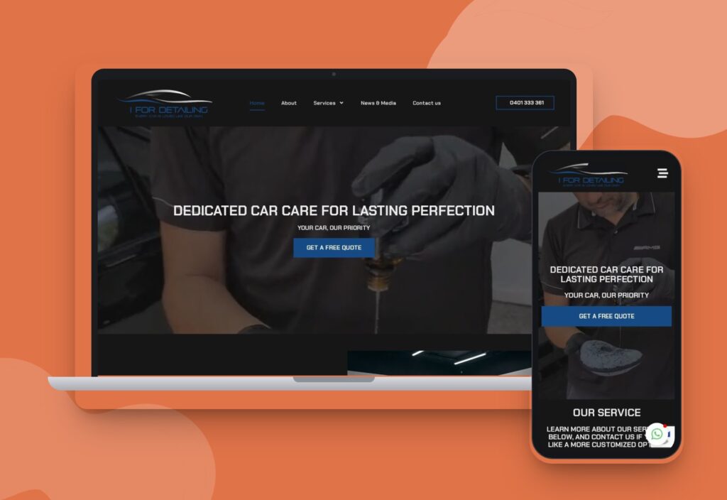 I For Detailing website designed and developed by 88medias