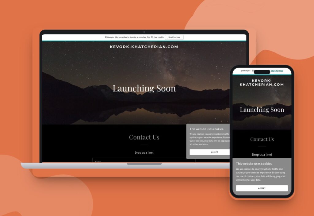 Kevork Khatcherian website designed and developed by 88medias