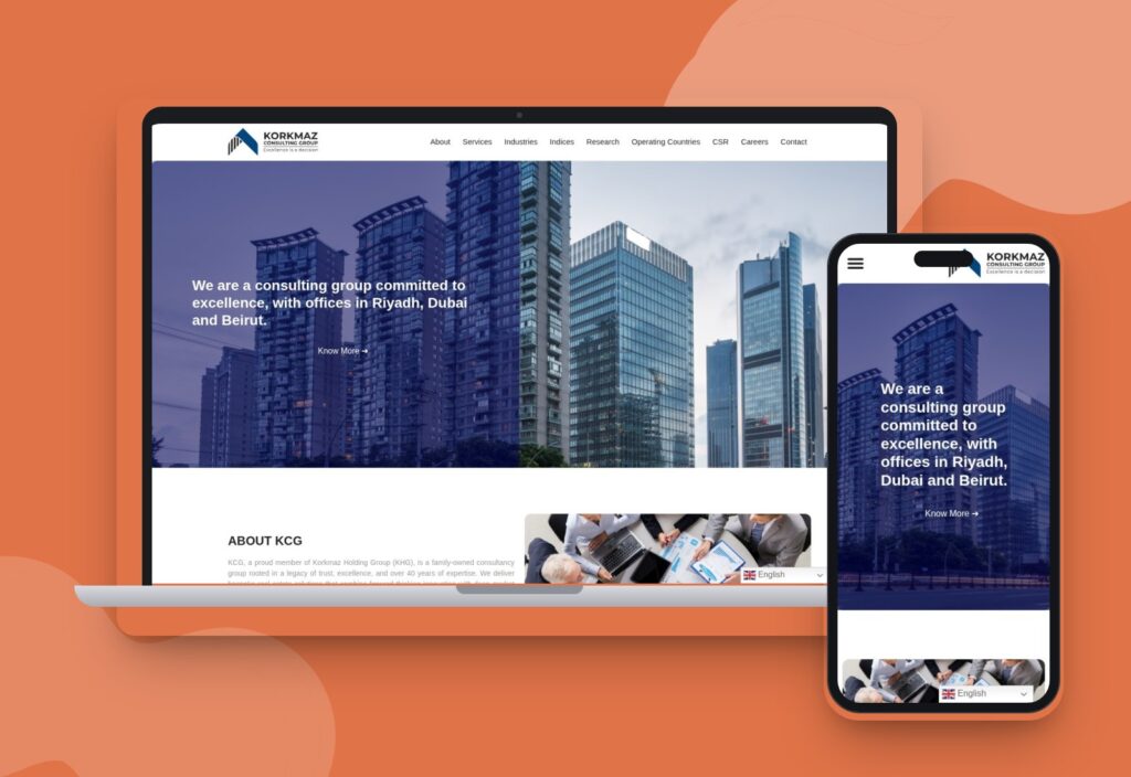 Korkmaz Consulting Group website designed and developed by 88medias