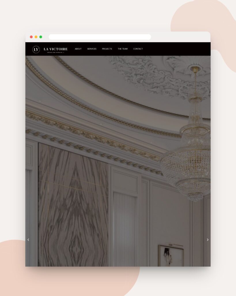 La Victoire website designed and developed by 88medias