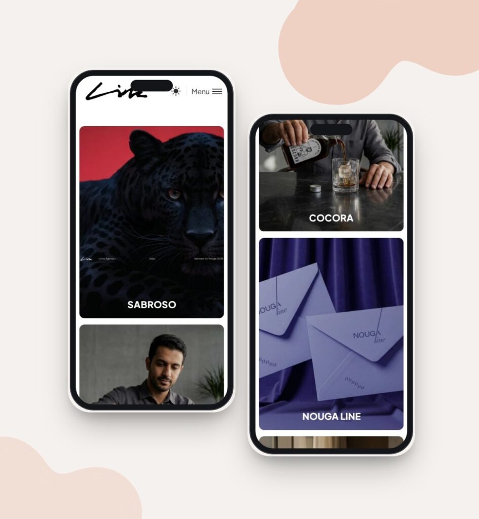 Line Agency website designed and developed by 88medias