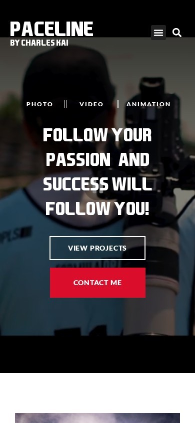 Paceline by Charles Kai website – mobile screenshot