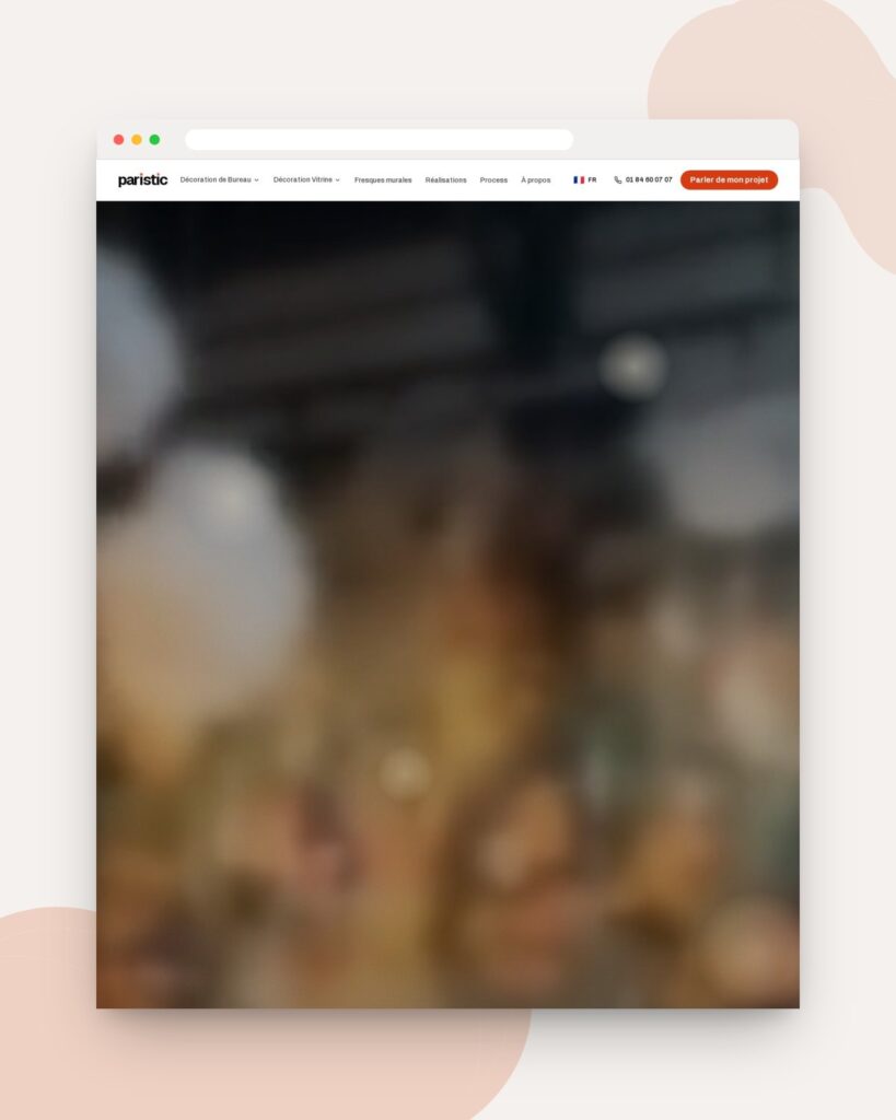 Paristic website designed and developed by 88medias