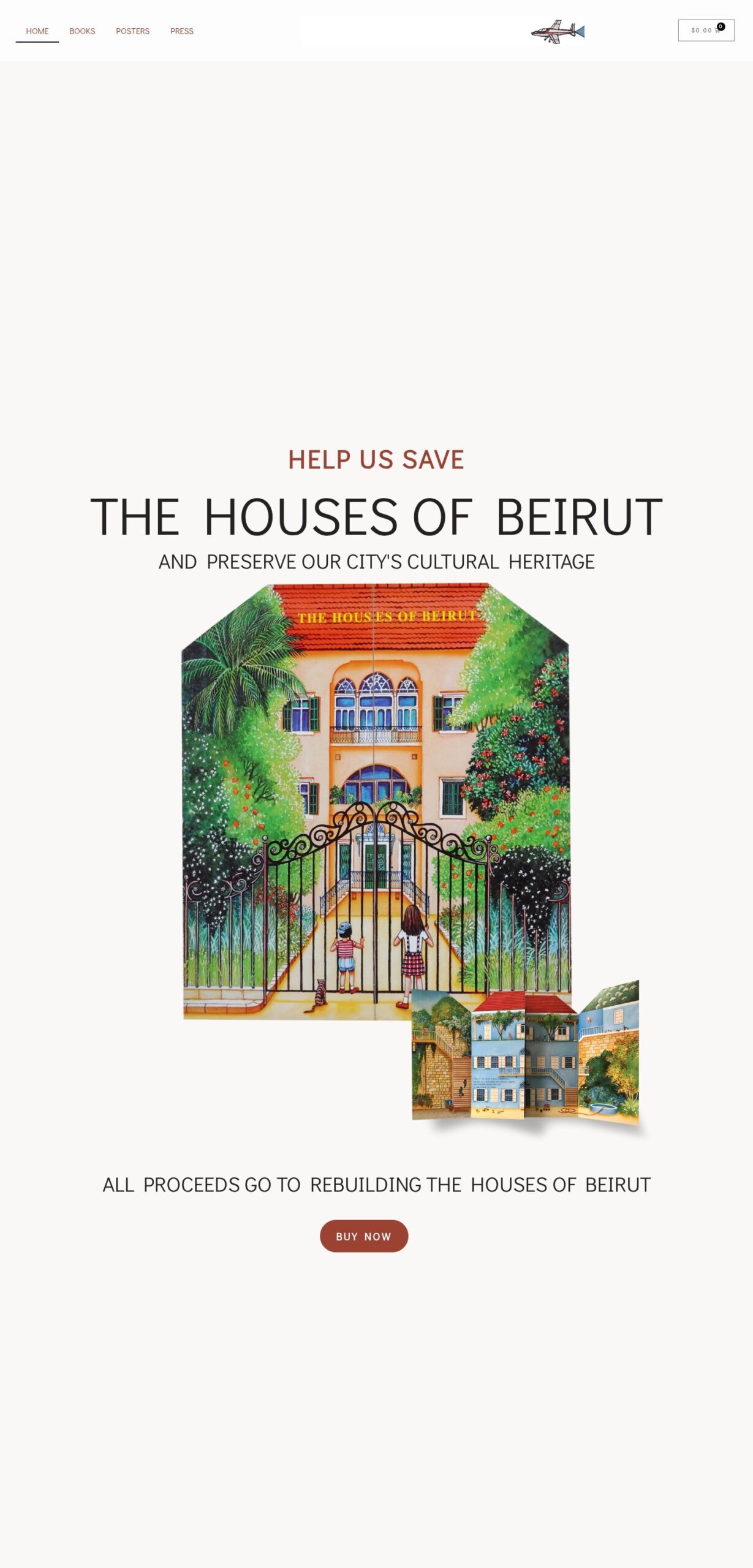 The Houses of Beirut website – desktop screenshot