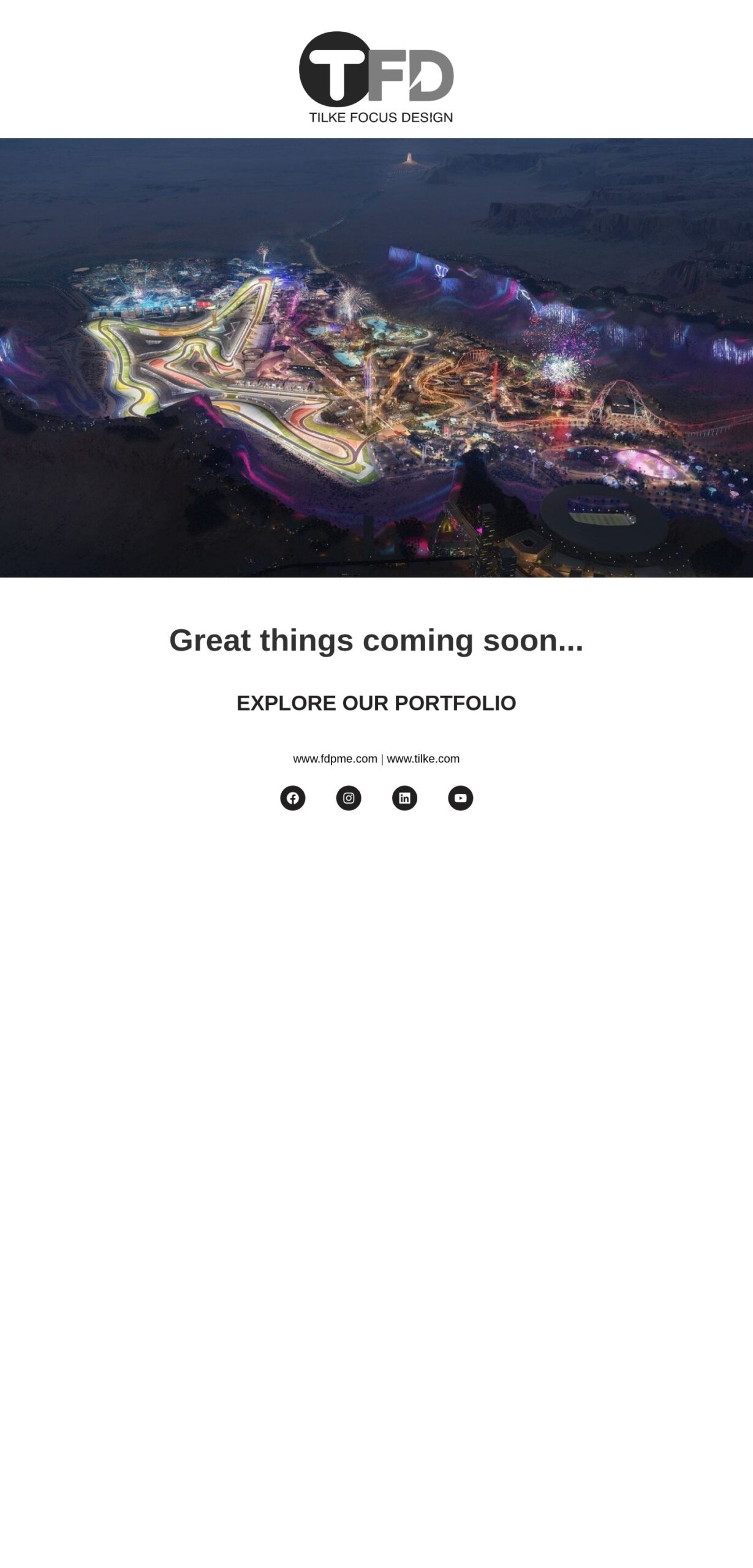 Tilke Focus Design website – desktop screenshot